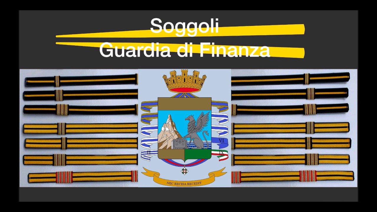 Soggoli da berretto Guardia di Finanza