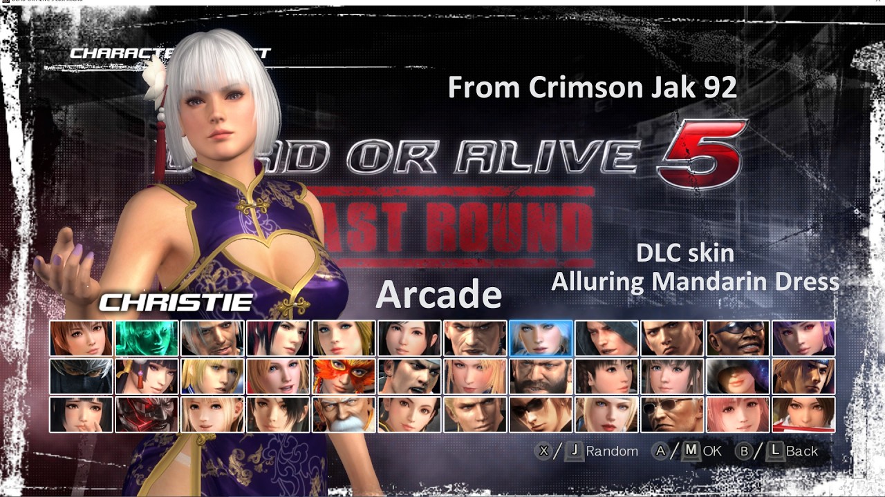 Dead Or Alive 5 Last Round (Steam) Arcade Christie skin Alluring Mandarin Dress
