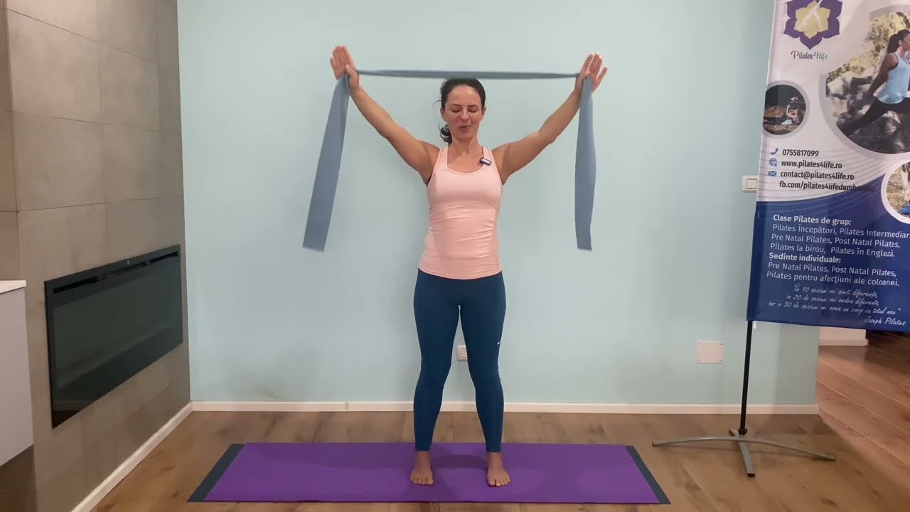 Pilates cu Banda Elastica I - Umeri, brate si spate