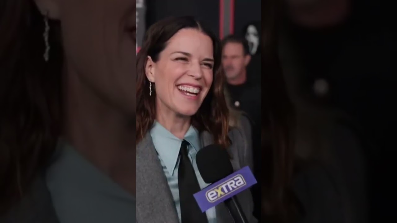 Neve Campbell discusses Sidney in Scream 7 at the LA Premiere for Scream 7.