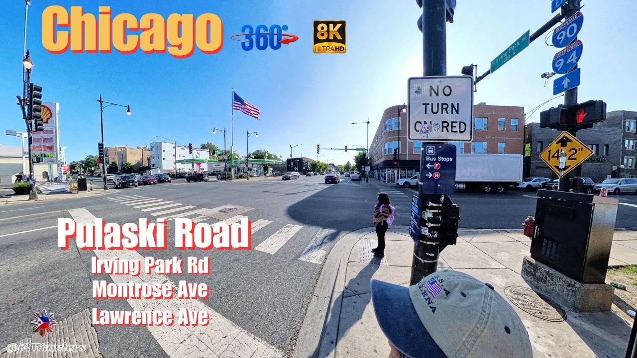 Chicago Neighborhood Walk 360&deg; | Pulaski Road with Cozy Corner & Ruby&rsquo;s Fast Food | #usa  #chicago