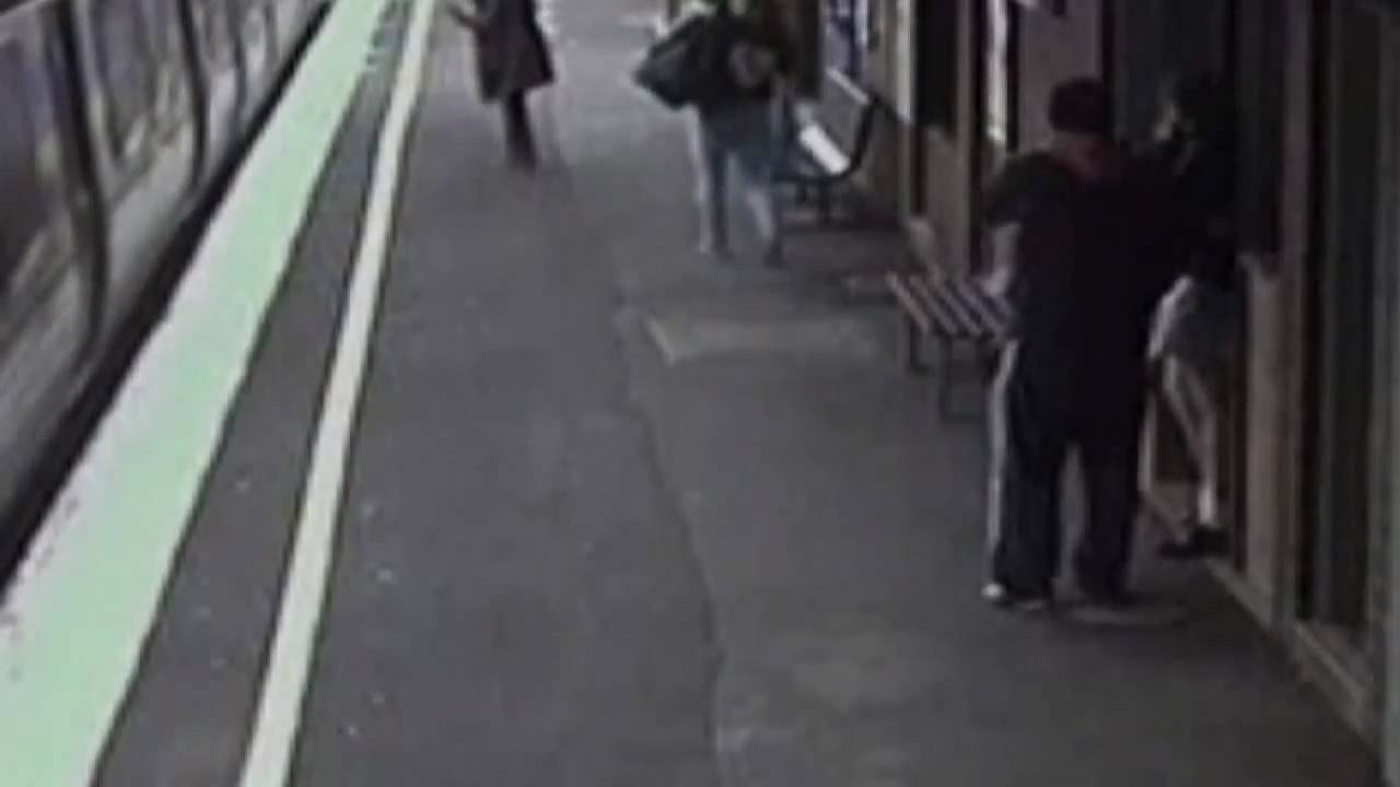 Amazing video of baby surviving being hit by train