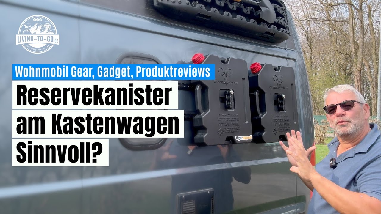 🛒 Reservekanister am Kastenwagen sinnvoll? Unboxing- und Montagevideo