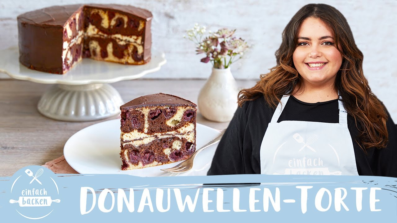 Donauwellen-Torte | Marmortorte mit Kirschen & Vanillepudding 😍😋 I Einfach Backen
