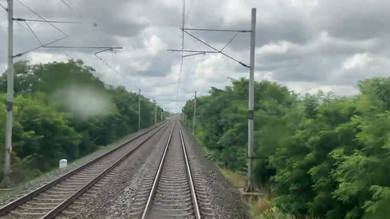 Train cabview line Ex3 Breclav - Brno Hlavni nadrazi