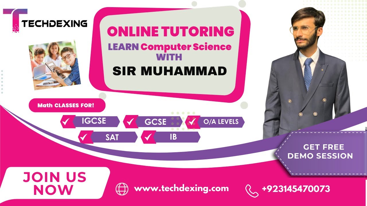 ONLINE TUTORING LEARN COMPUTER SCIENCE WITH SIR MUHAMMAD | Tech Dexing