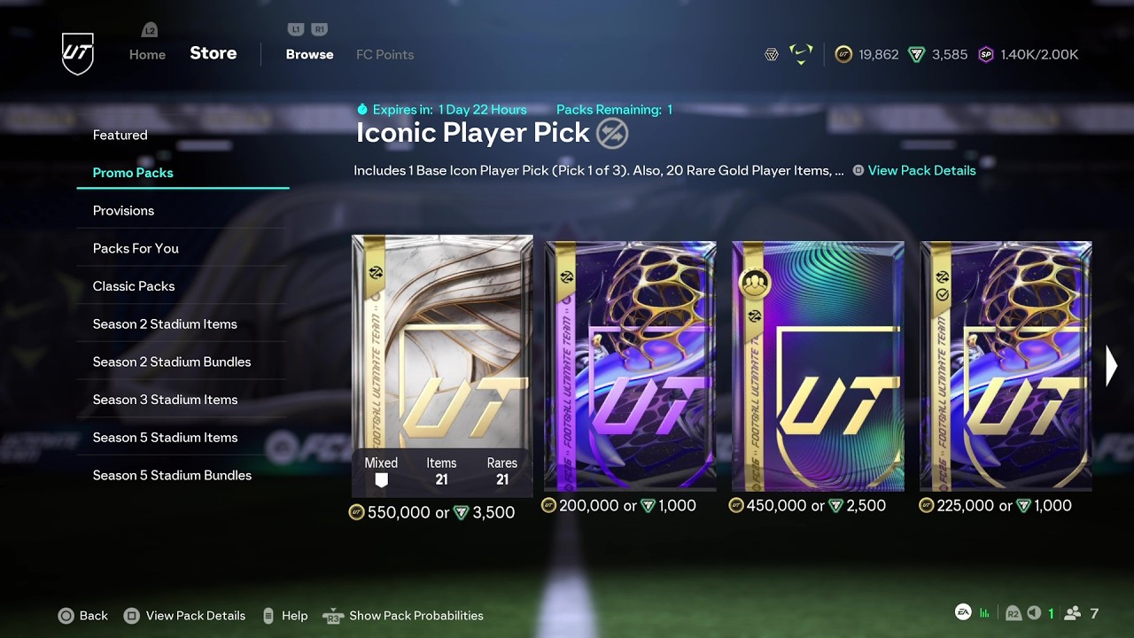 ICONIC PLAYER PICK - FC 26 ULTIMATE TEAM STORE PACKS (FC  26: PART 235)