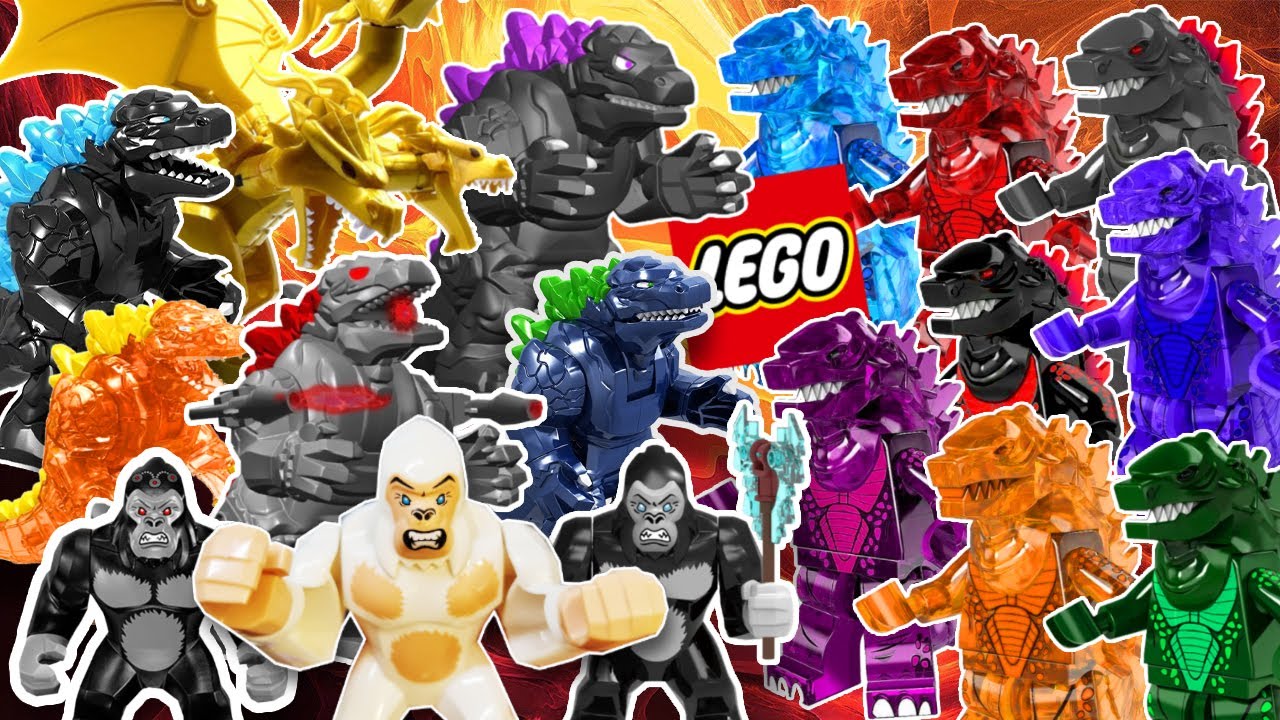 Ultimate King ghidorah Godzilla Kong complete Lego set collection Brick mini figure コング メカゴジラ ゴジラ