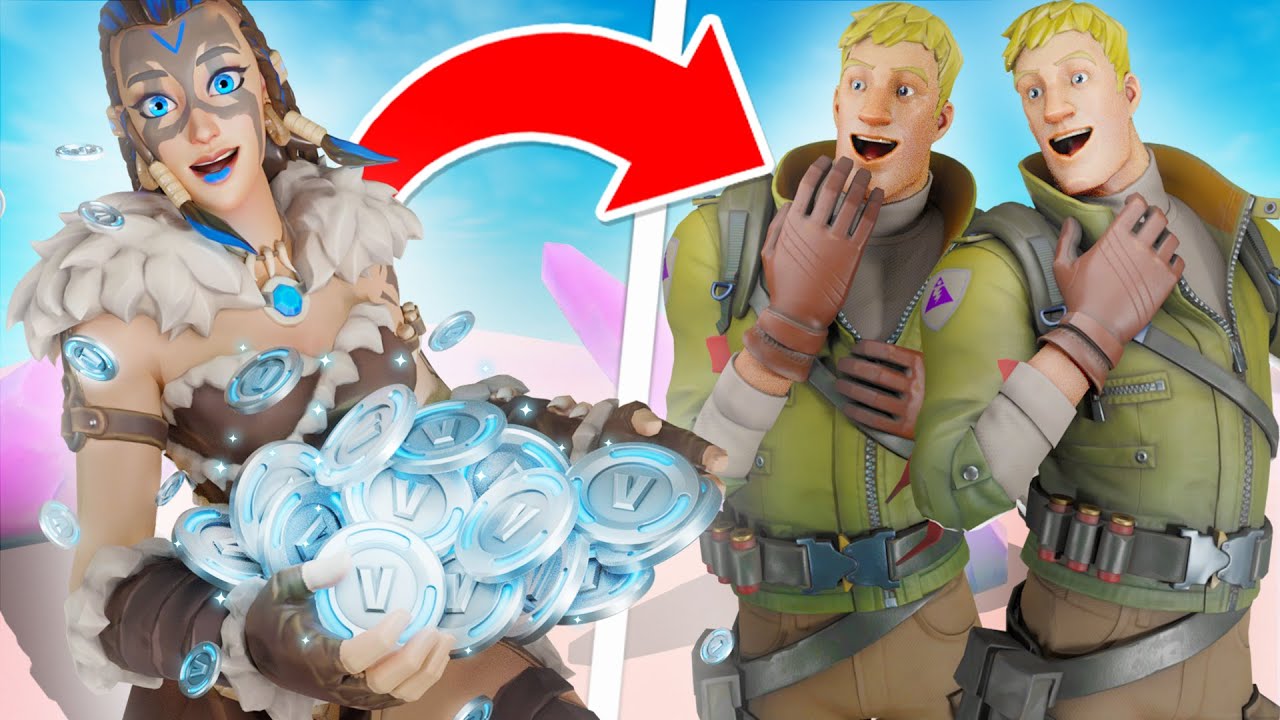GANHEI 100 MIL VBUCKS E ESTAVA NO TÉDIO, ENTÃO DECIDI FAZER ISSO...