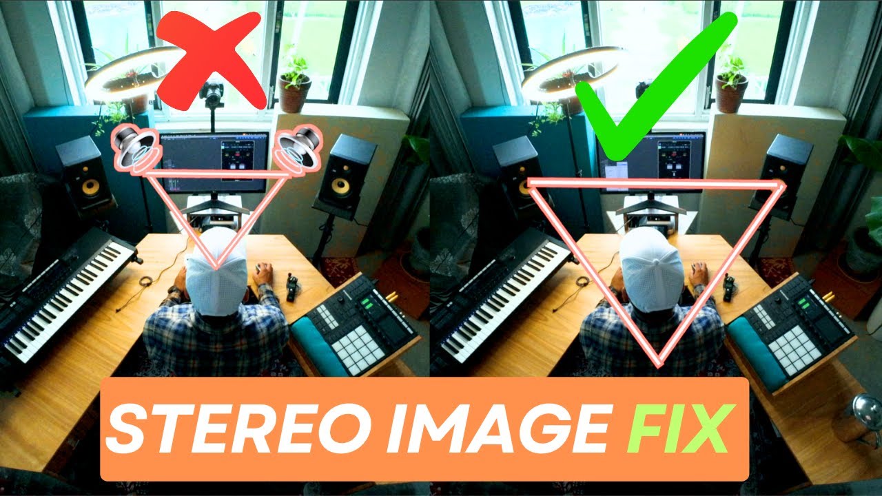 Stereo Image Fix: Proper Equilateral Triangle Setup for Studio Monitors | The Ether Studio