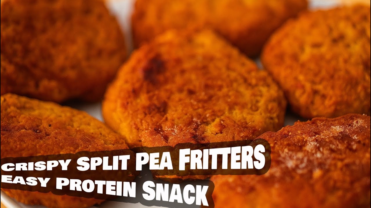 Crispy Yellow Split Pea Fritters | Easy Protein-Packed Snack Recipe 🍽️