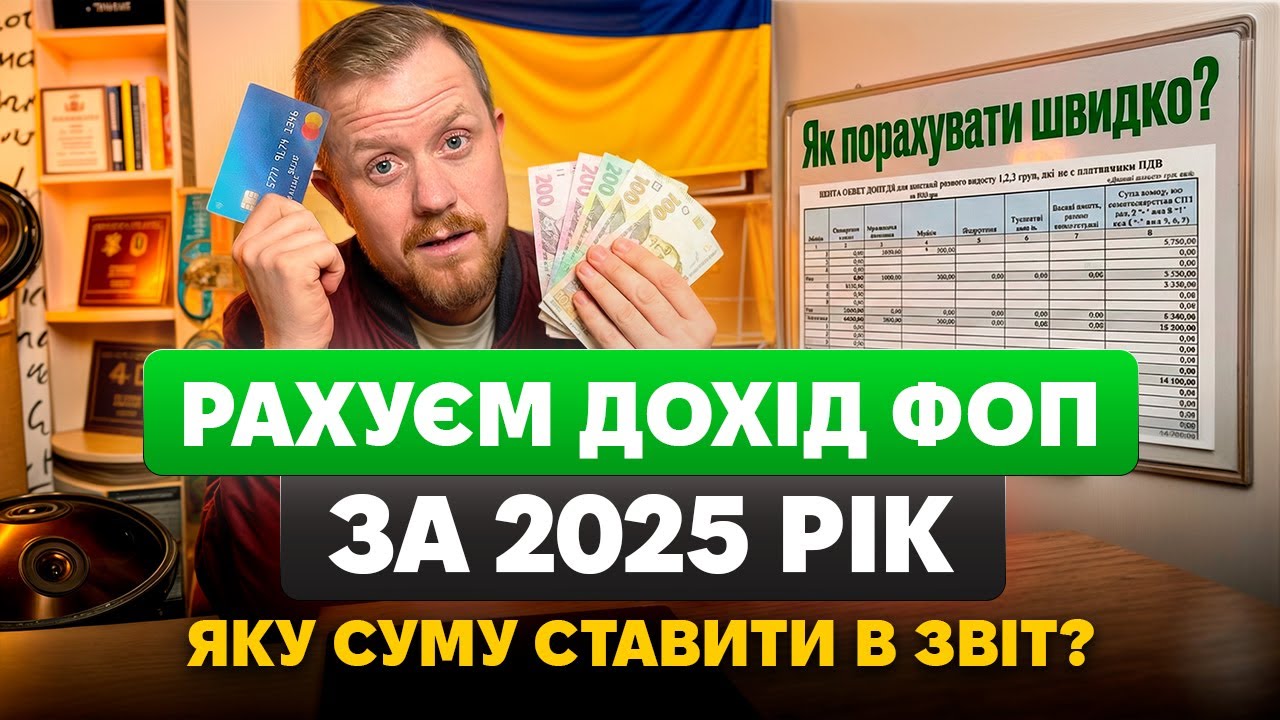 Як порахувати дохід ФОПа на єдиному податку за 2025 рік? Безготівковий, валюта, готівка?