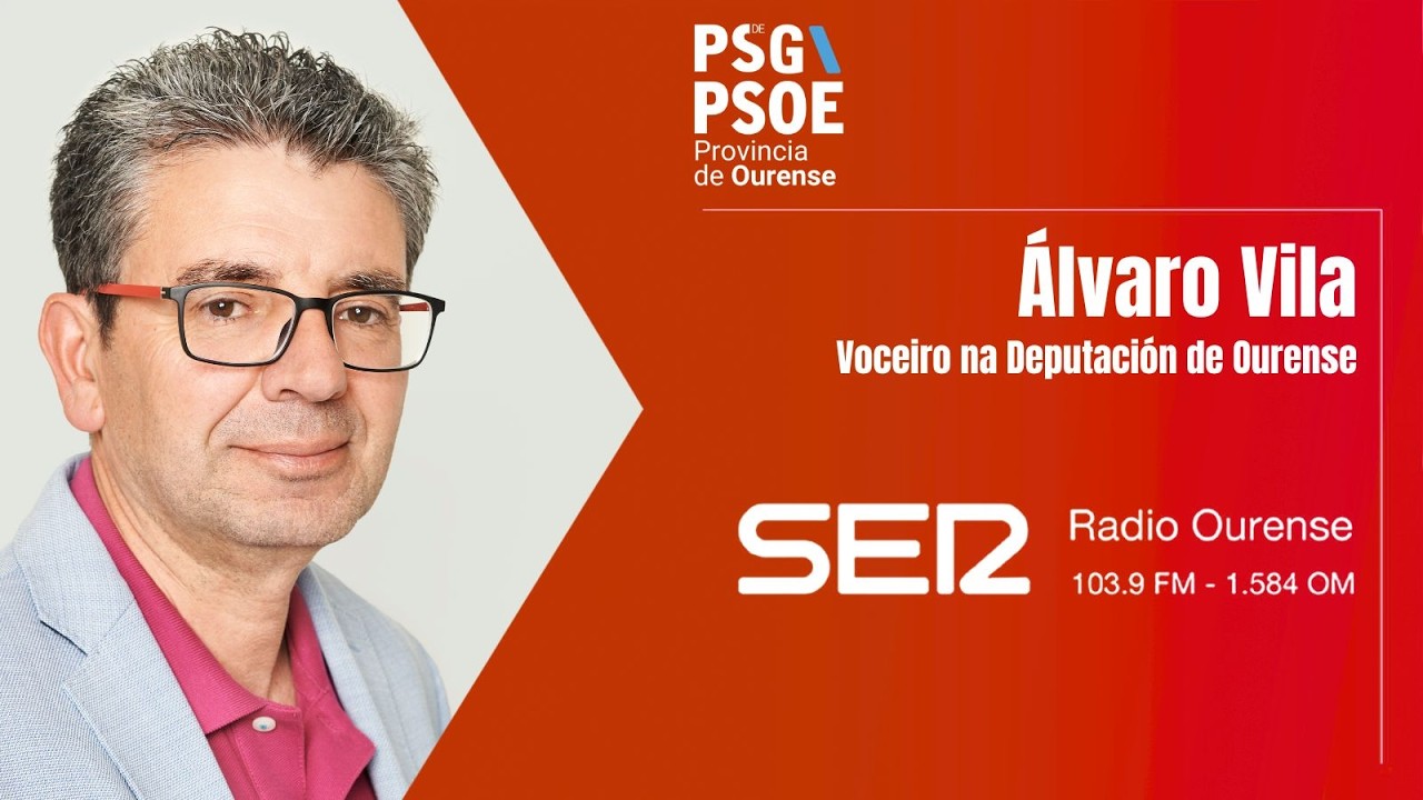 Entrevista ao voceiro provincial, Álvaro Vila, en Radio Ourense Cadena Ser. Febreiro 2026