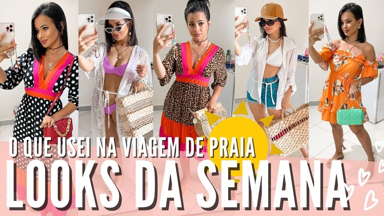 LOOKS REAIS DE VERÃO NA PRAIA | Looks da semana que usei na viagem de férias para Cabo Frio / RJ