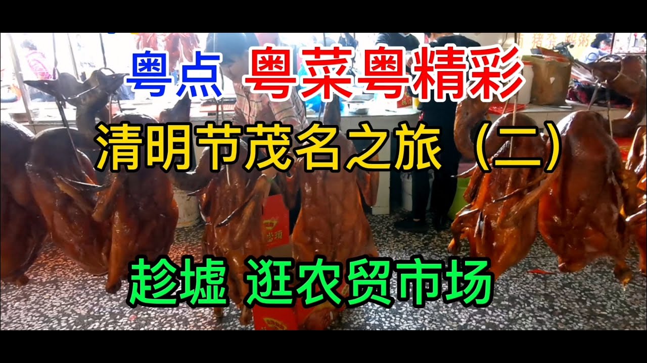 粤点粤菜粤精彩，清明节茂名之旅（二），趁墟，逛农贸市场，粤语中字幕