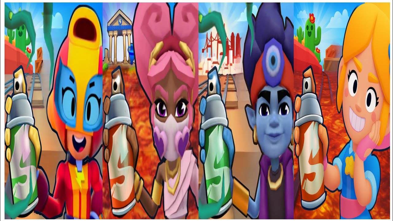 🌋 Lava Team vs 🌱 Plant Team – 2v2 CHAOS! #subwaysurfers