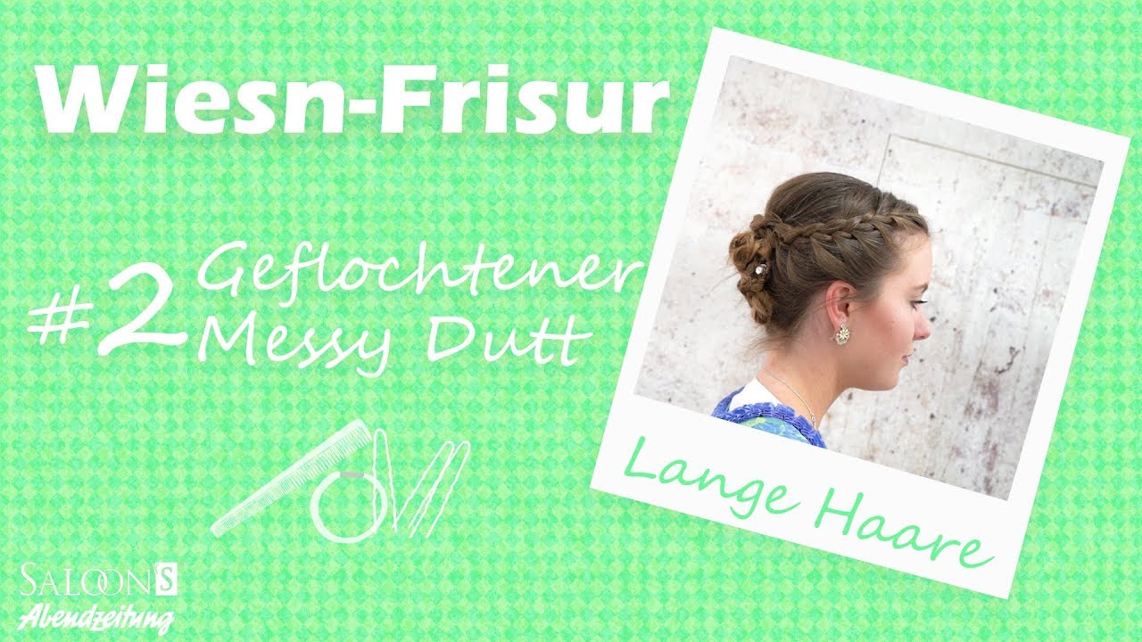 Tutorial Dirndl-Frisur: Geflochtener Messy Dutt