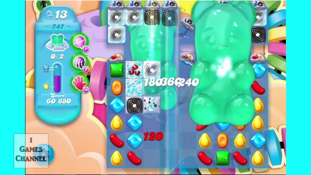 Candy Crush Soda Saga Level 747 Walktrough
