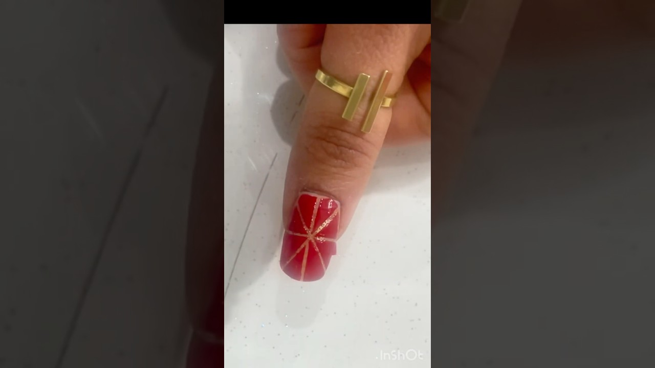 Tape nailart design 