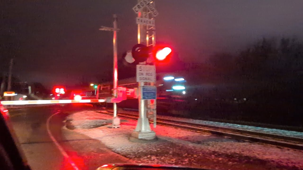 2/20/26 - High Speed Amtrak Train Passing Through Comstock/Kalamazoo, Michigan Area