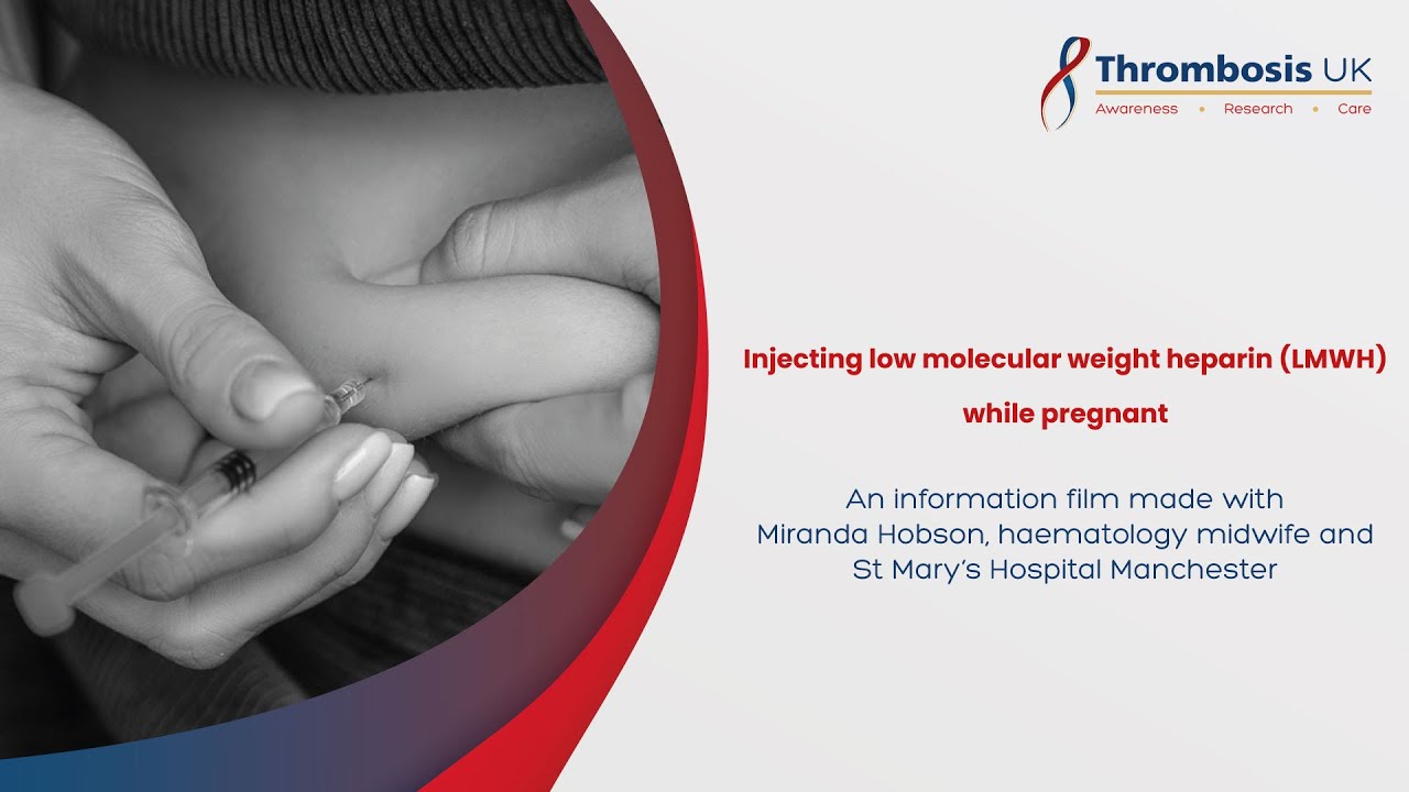 Injecting low molecular weight heparin (LMWH) while pregnant