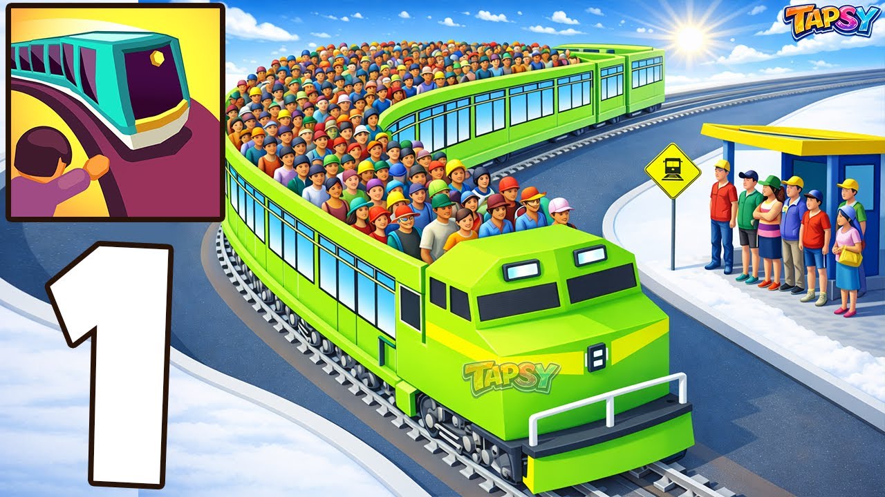 🚆Train Taxi Gameplay Walkthrough Levels 1–18 First Levels & Railway Puzzle Start (Android,iOS)