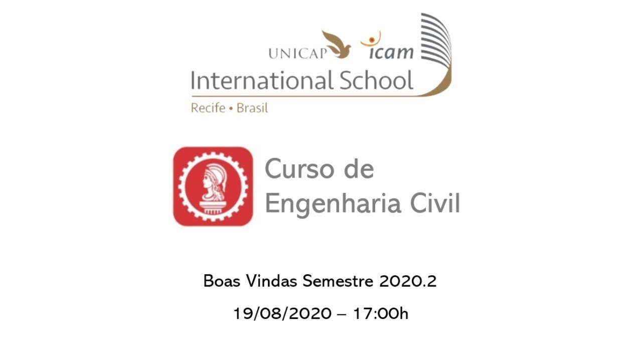 Abertura Semestre 2020.2 - Engenharia Civil - UNICAP