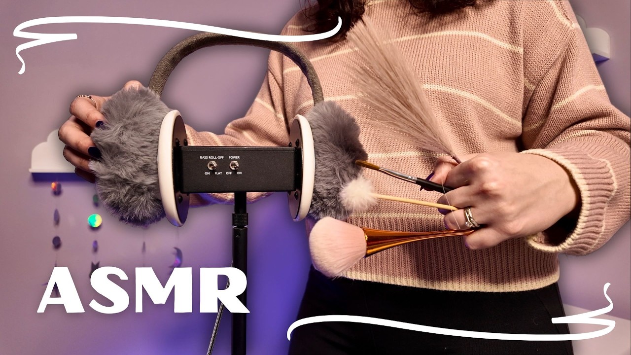 Slow & Gentle Ear Attention ASMR (No Talking) 👂✨ 3Dio | Scratching, Brushing, Massage