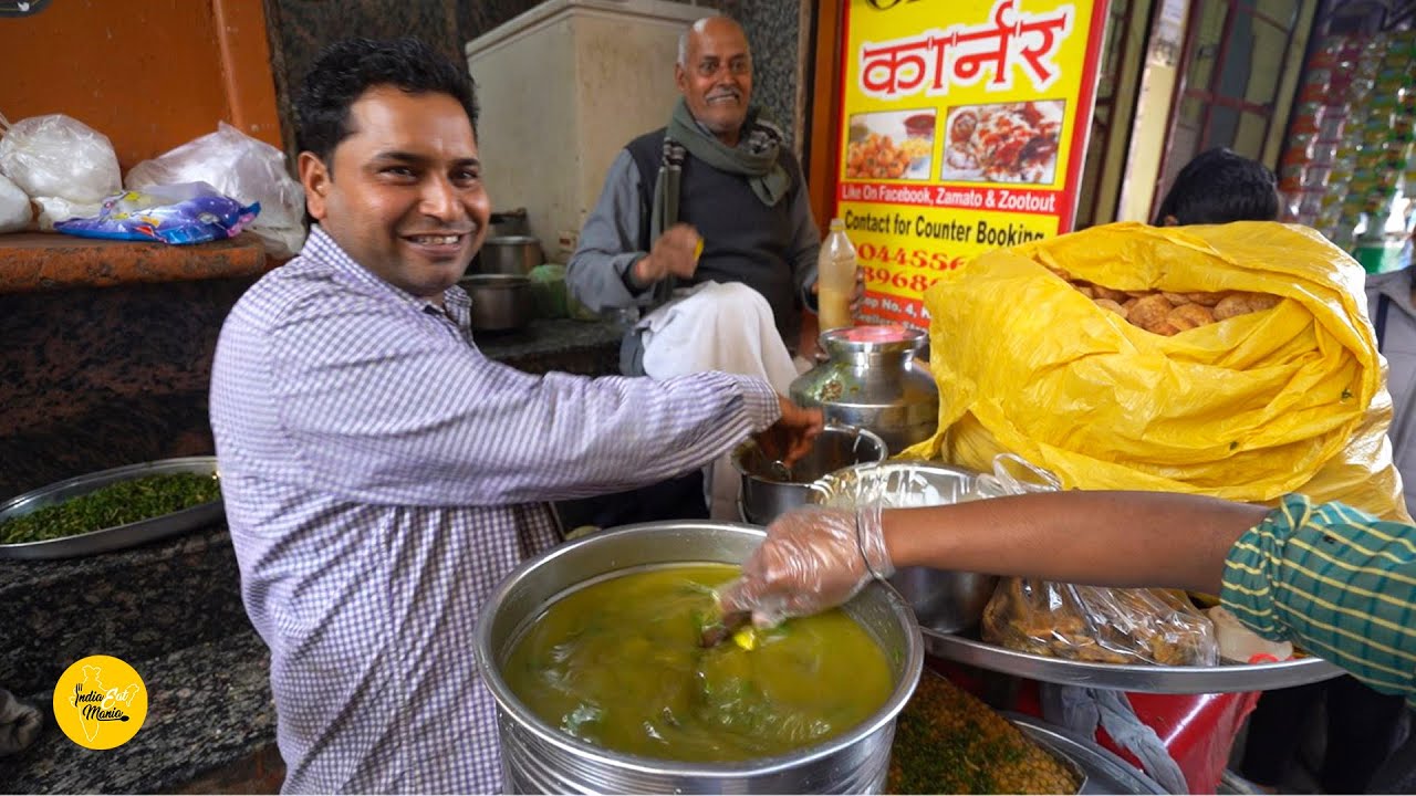 Lucknow Famous Pandit Ji Ka Chaat Platter Rs. 25/- Only l Lucknow Street Food