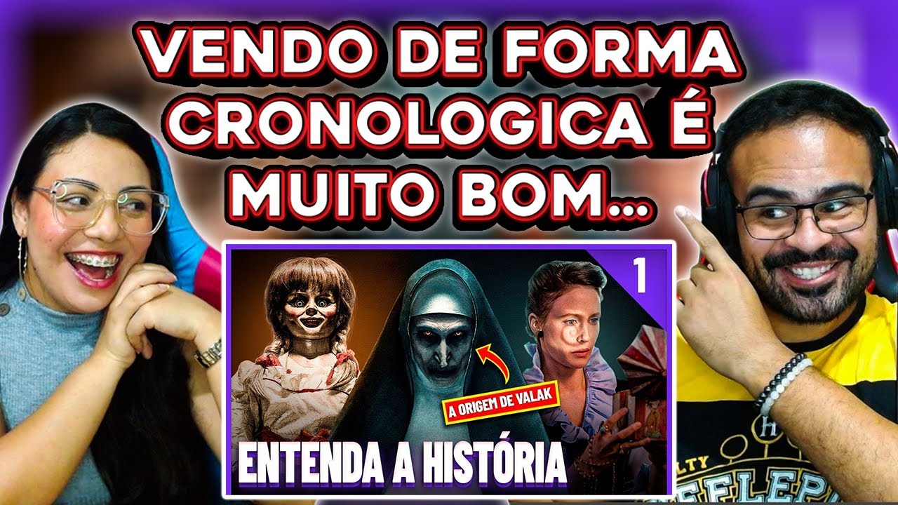 REACT CANAL PEEWEE | Saga Invocação do Mal | Entenda a História de TODOS os Filmes | PT. 1
