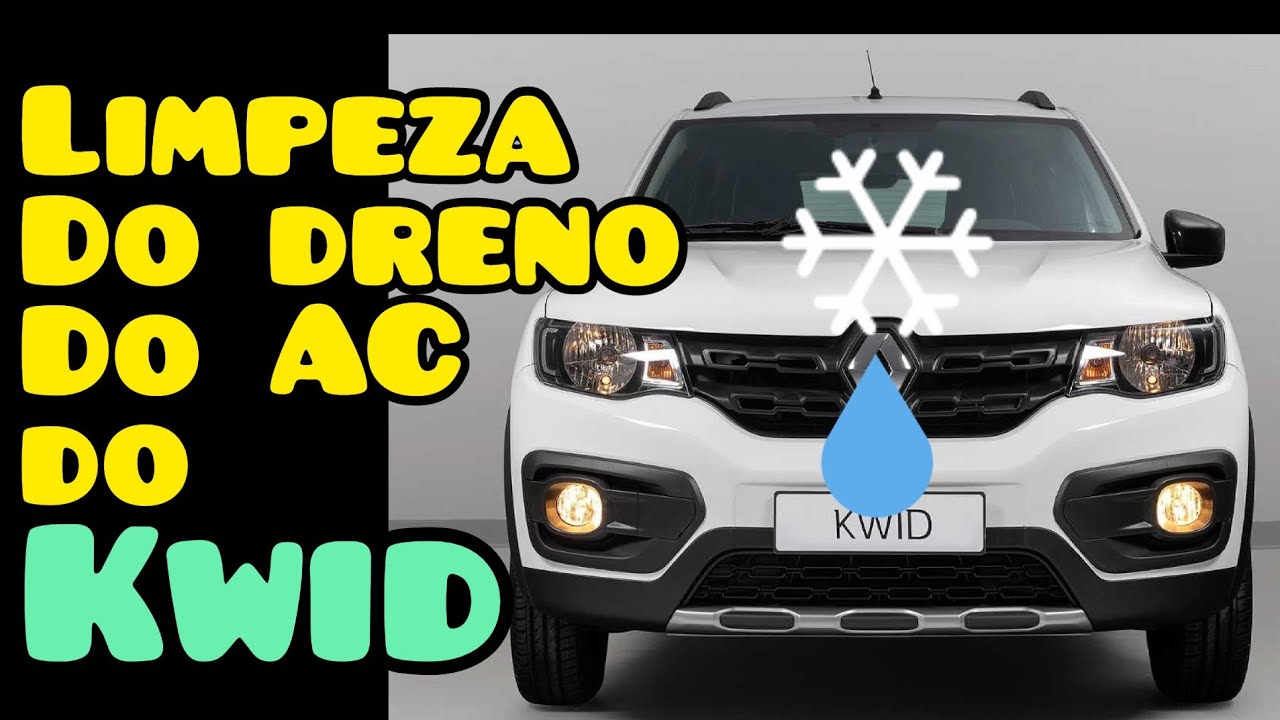 Limpeza do dreno do ar condicionado do Renault kwid. @comMarcioMenezes