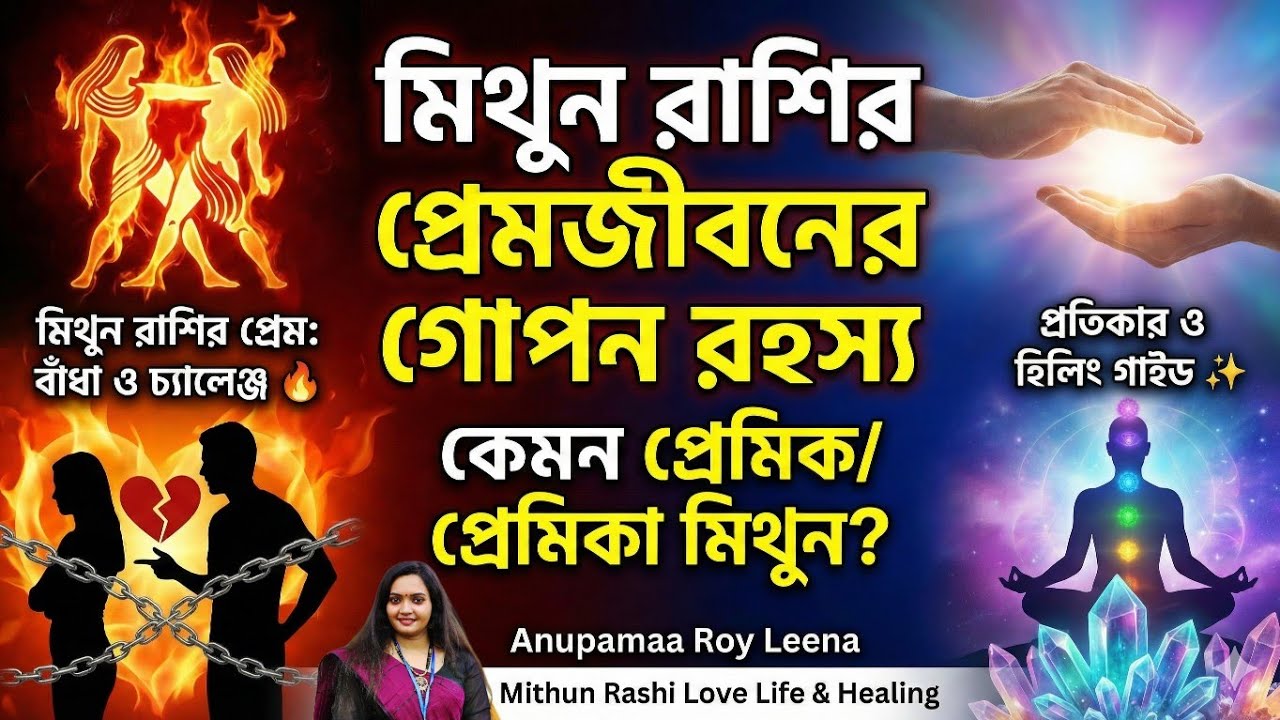 💘 মিথুন রাশির প্রেমজীবনের গোপন রহস্য | কেমন প্রেমিক/প্রেমিকা মিথুন? বাঁধা, প্রতিকার ও হিলিং 