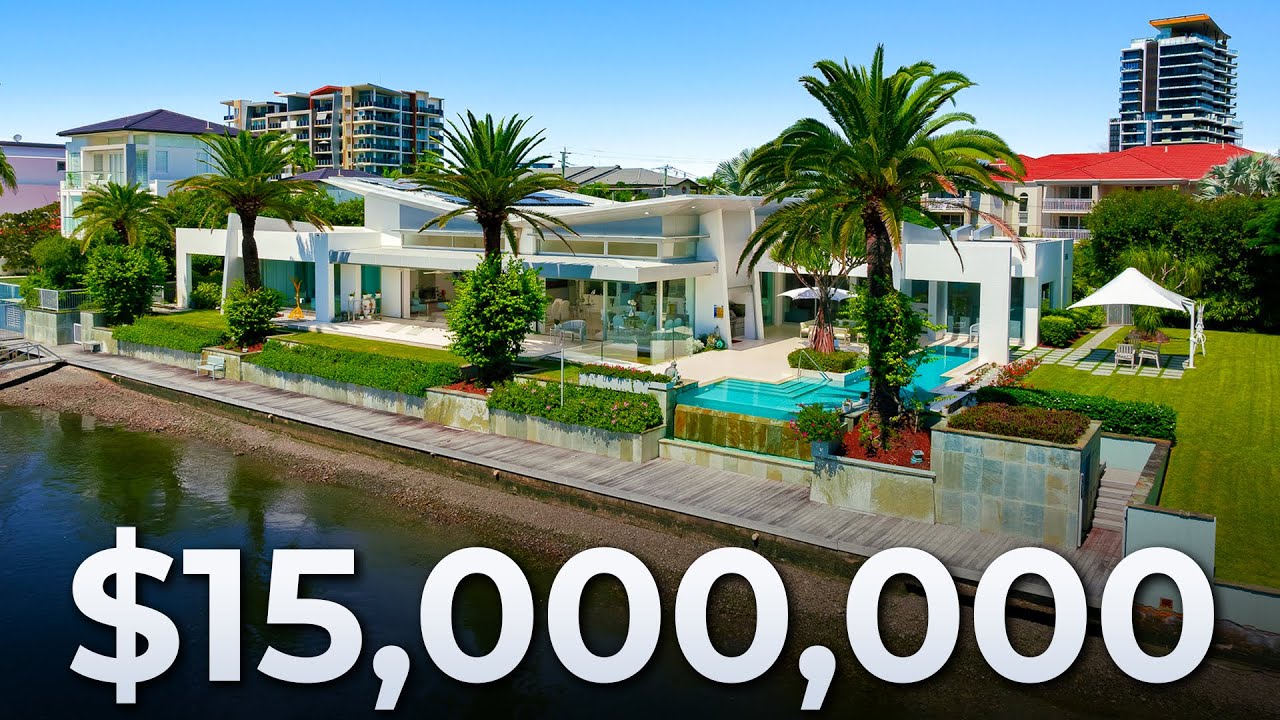 Inside this Gold Coast Mansion on THE BIGGEST Waterfront Block in Surfers Paradise, QLD | House Tour