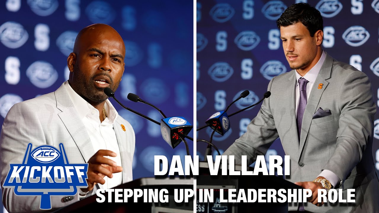Syracuse's Dan Villari Stepping Up Into A Leadership Role | 2025 ACC Football Kickoff