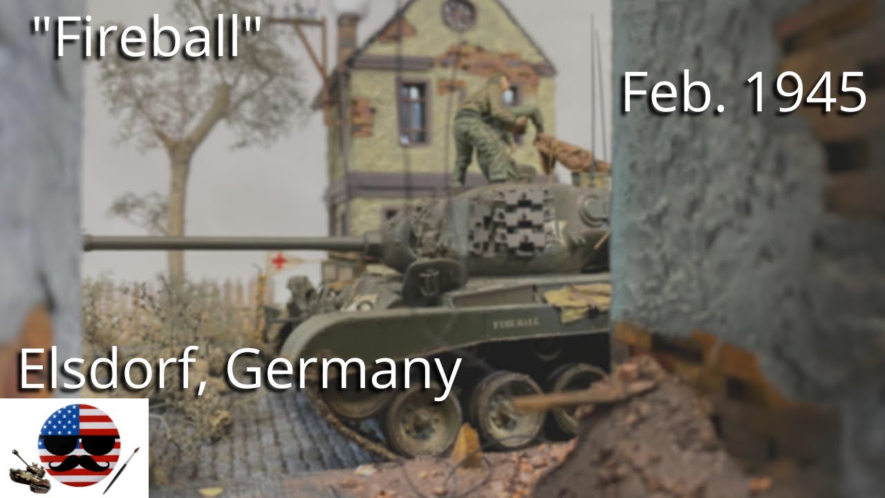 1/35 WW2 Diorama | M26 “Fireball” late-war Germany