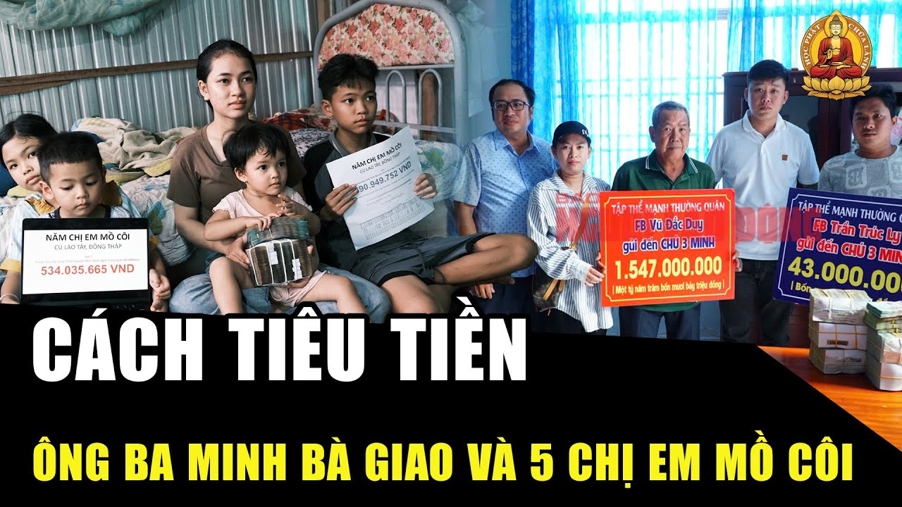 CÁCH TIÊU TIỀN TRÁI NGƯỢC của ông Ba Minh và chị cả 15 TUỔI NHỔ CỎ MƯỚN NUÔI 4 EM MỒ CÔI | HPCL