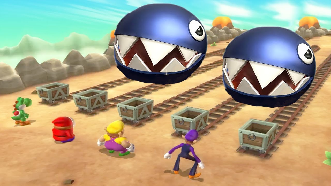 Mario Party 9  - Minigames - Yoshi vs Shy Guy vs Wario vs Waluigi (Master Cpu)