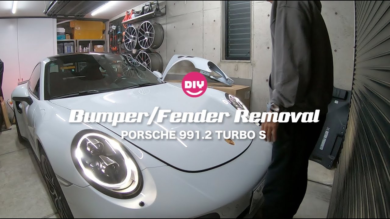 【Car DIY】 Porsche 991.2 Turbo S – Bumper & Fender Removal (DIY Guide)
