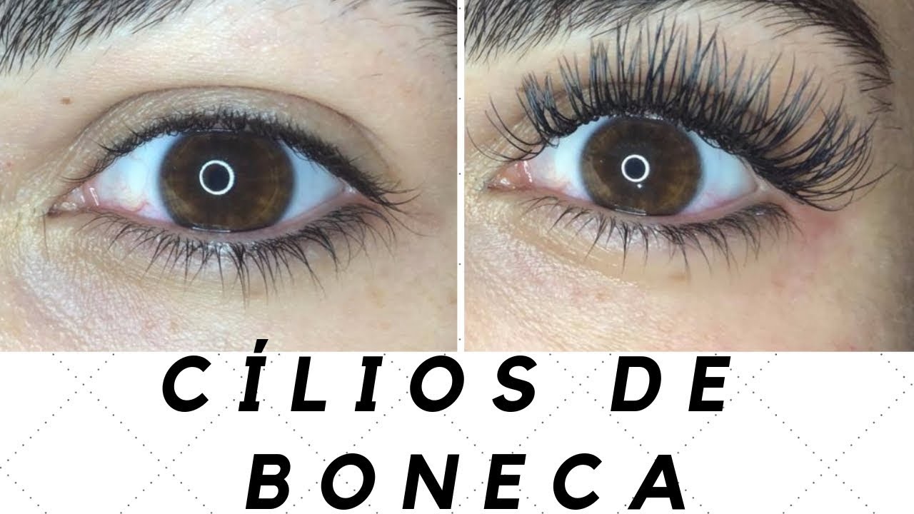 Colocando cílios fio a fio!