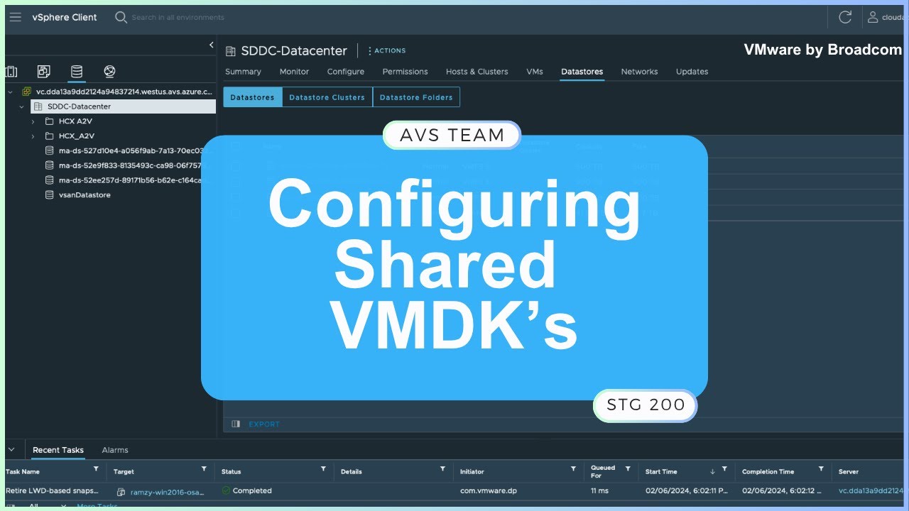 AVS How-To: Shared VMDK's