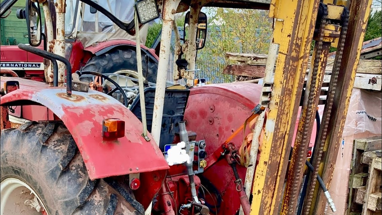 IHC 624 Werkstatt, Hydraulik, Holz und spontan Reparatur