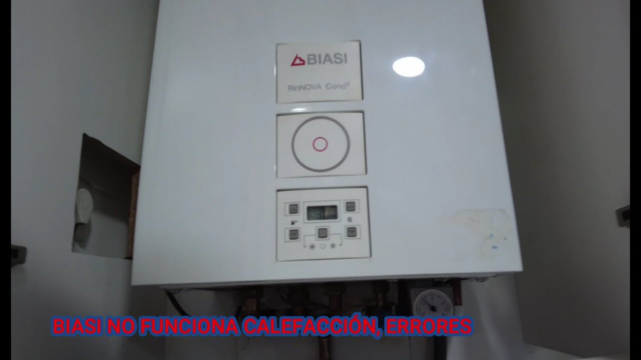 Biasi RinNova no funciona la calefacción pero si funciona el agua caliente