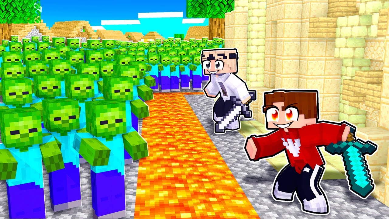 XXL ZOMBIE INVASION ÜBERLEBEN in Minecraft!