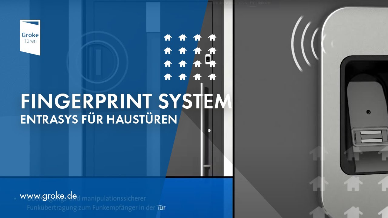 Fingerprint-System Groke ENTRAsys f&uuml;r Haust&uuml;ren | Fingerscanner
