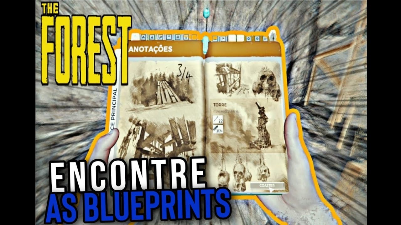 🔥THE FOREST - Localização das BLUEPRINTS (Asa Delta.........)🔥