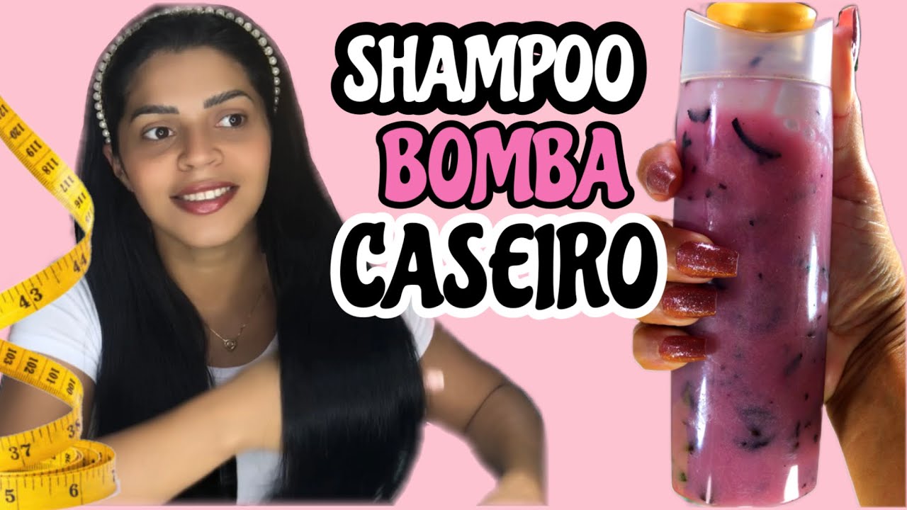MELHOR SHAMPOO BOMBA CASEIRO| QUEDA E CRESCIMENTO✨✨