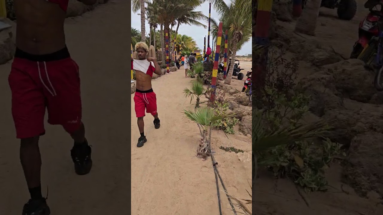 Riu Funana 🏖️ way from the beach 🏖️ to hotel 🏨