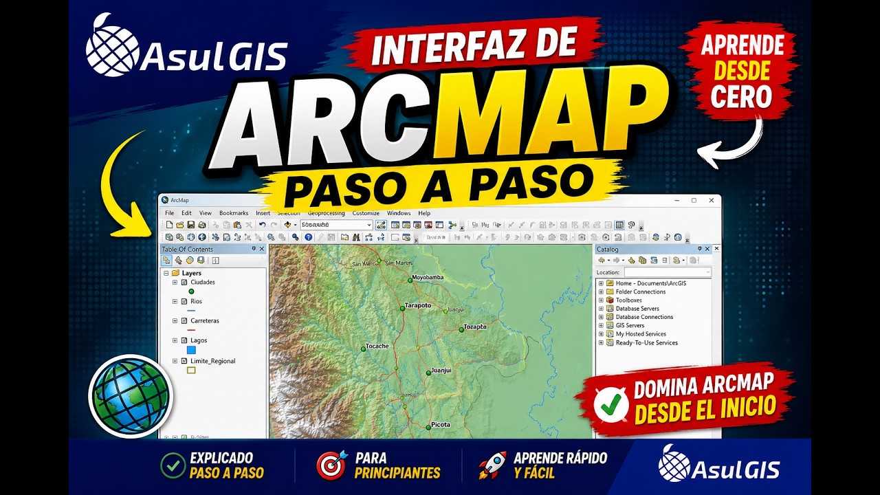 Interfaz de Acmap [Clase 1] 🚀 Aprende ArcGIS desde cero 2021 😁