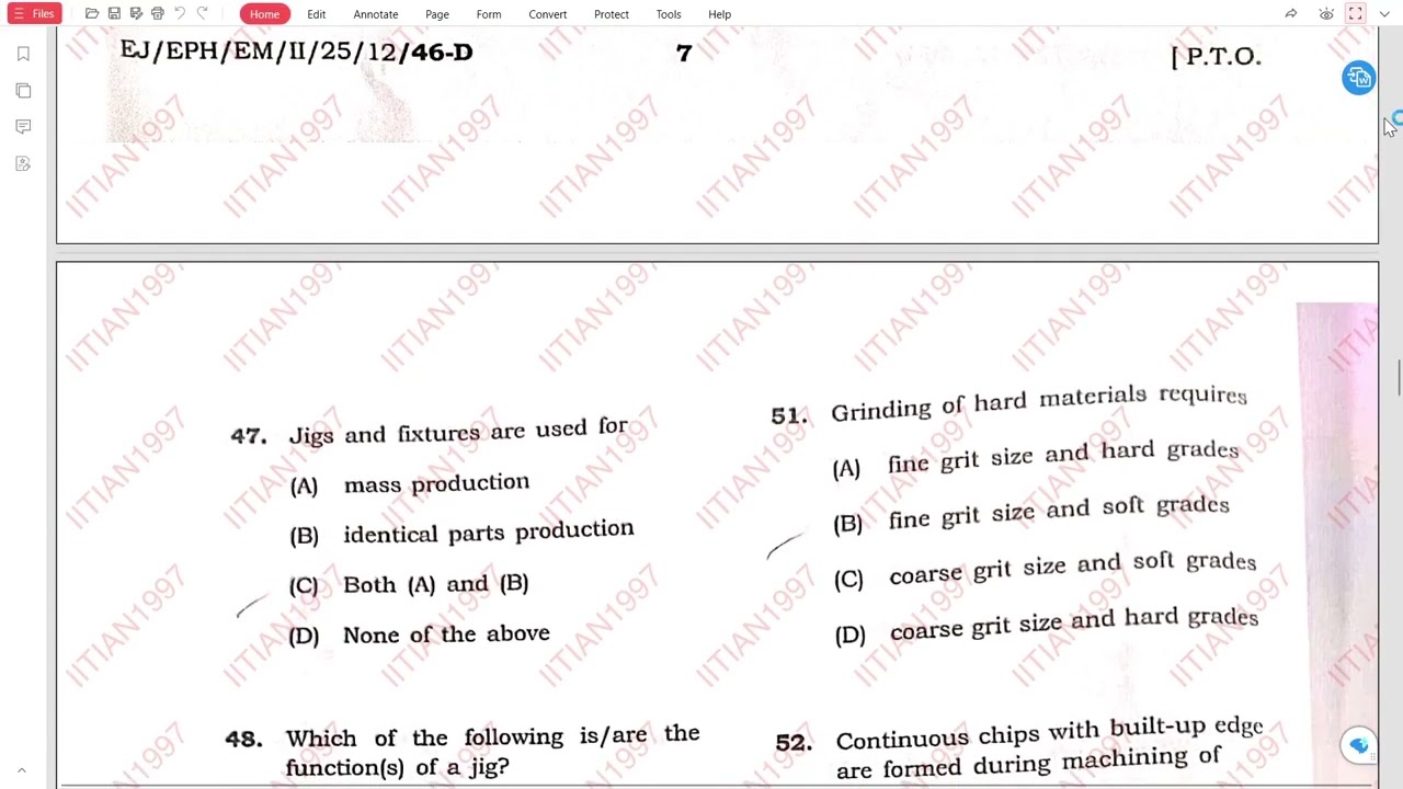 APSC PHED JE QUESTION PAPER | MECHANICAL | SET D | 2026