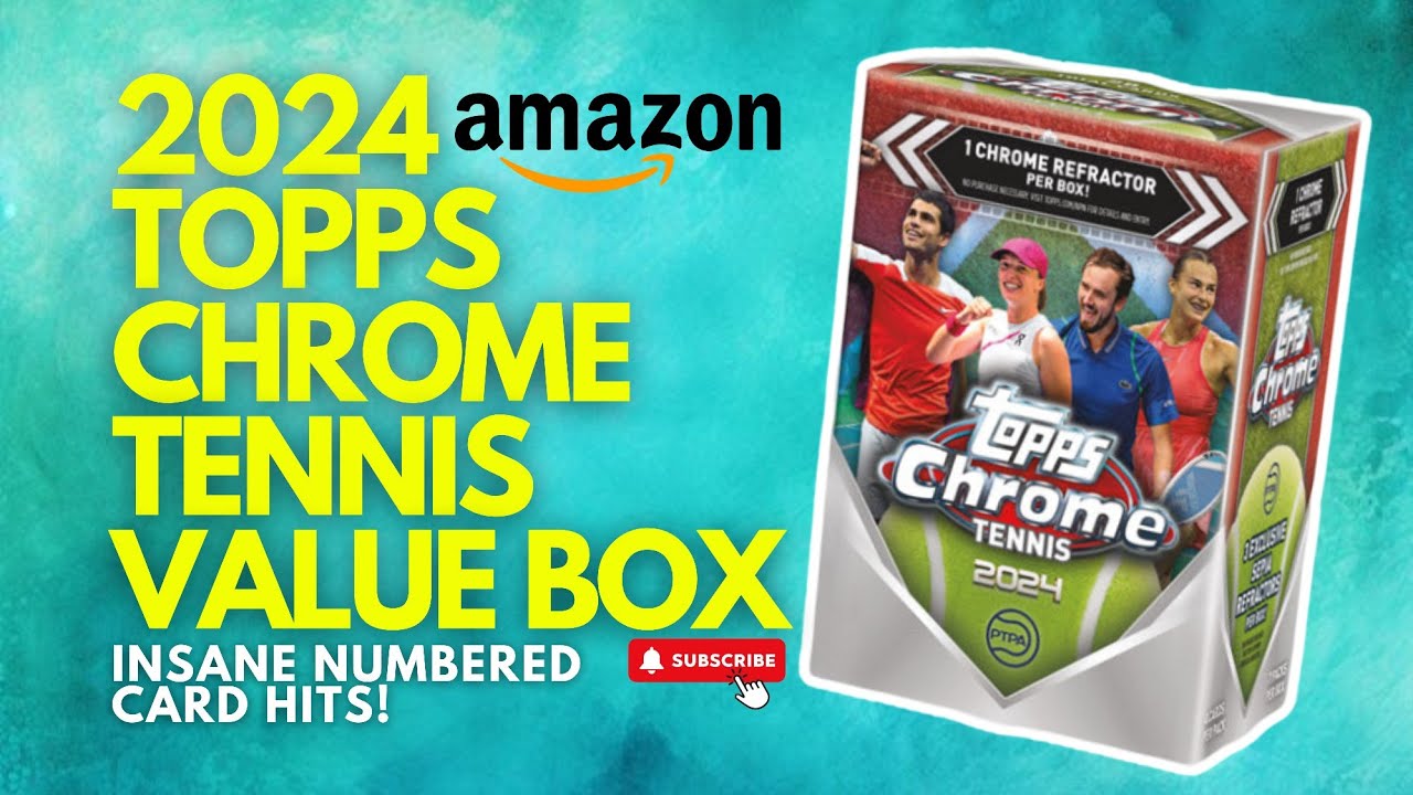 *INSANE* NUMBERED CARD HIT! 2024 TOPPS CHROME TENNIS VALUE BOX REVIEW! Alex Eala Rookie Card Hunt!